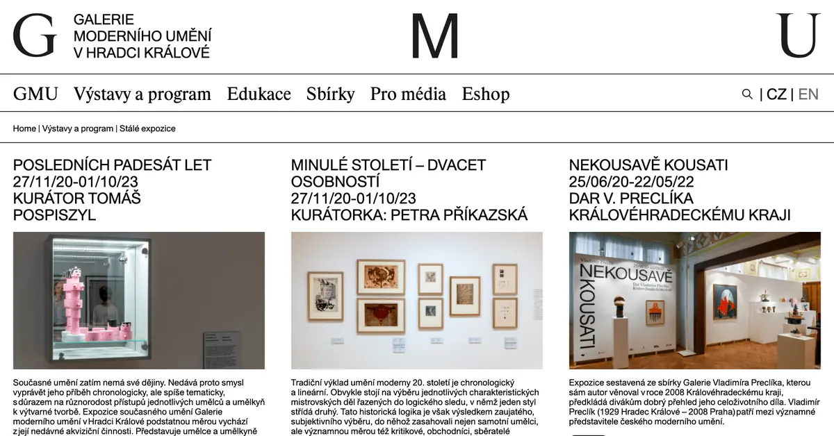 Pop-up closing: Afternoon Sounds — Gallery of Modern Art in Hradec Králové, Hradec Králové