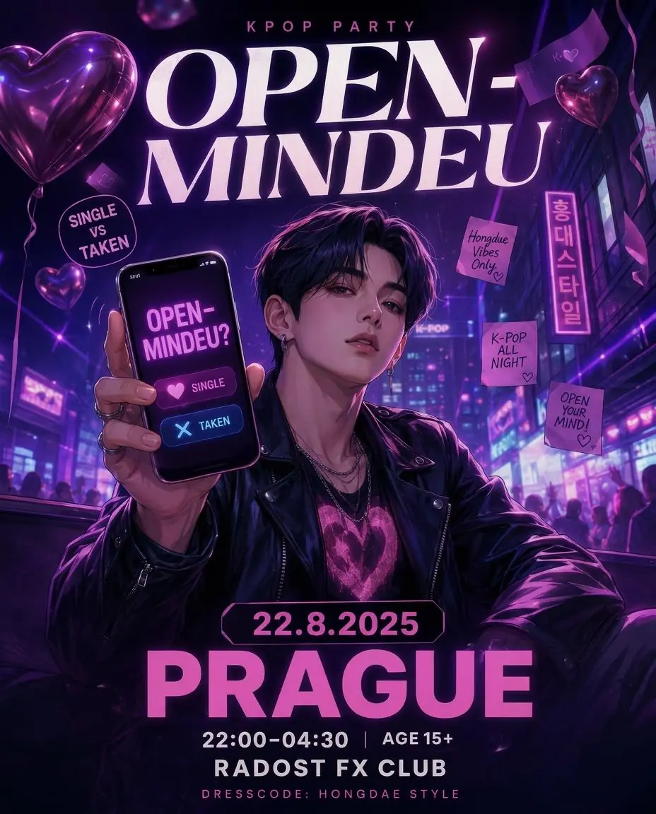 K-POP PARTY: OPEN-MINDEU — Radost FX, Prag