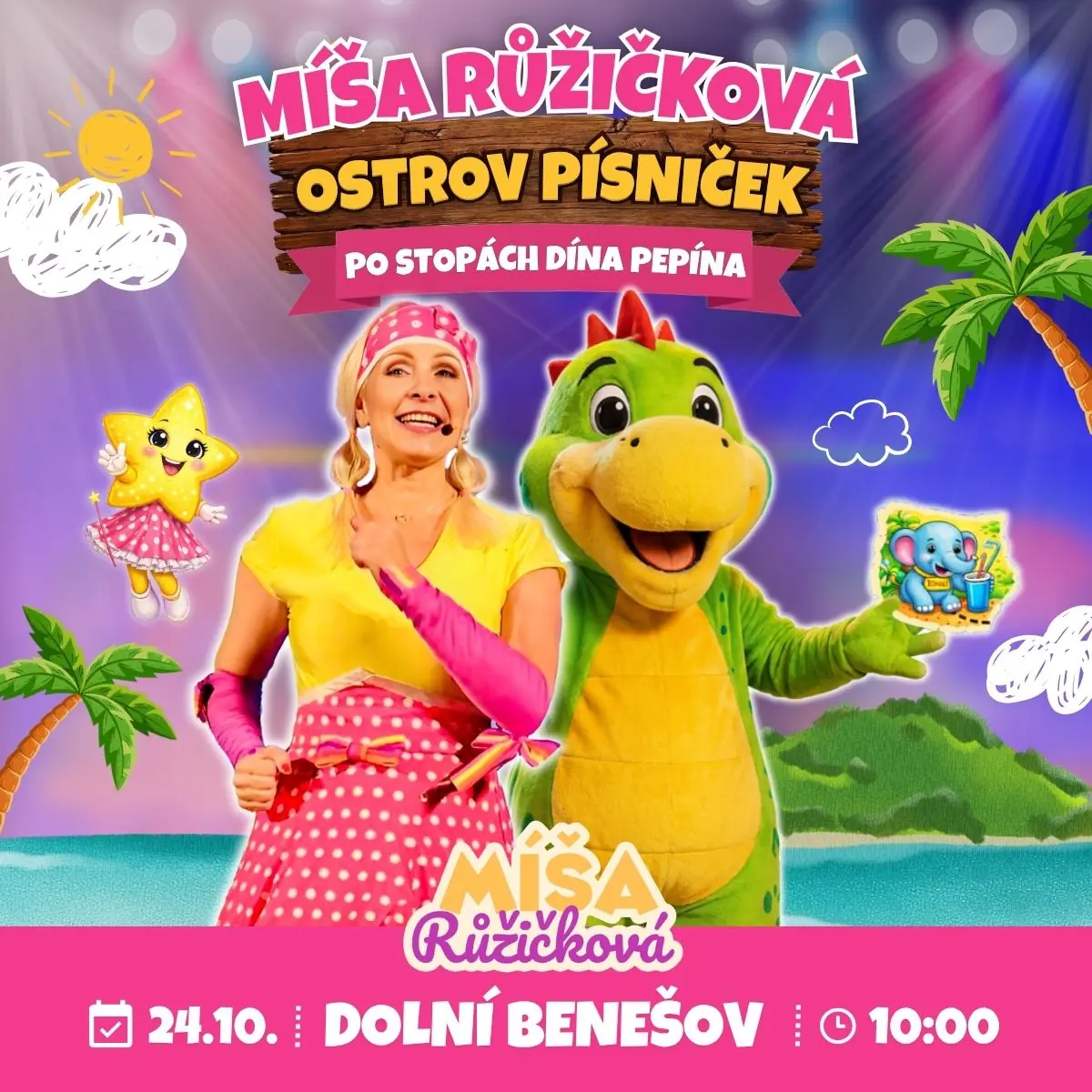 Ostrov Písniček: Po stopách Dina Pepína — Kulturní dům Dolní Benešov, Dolní Benešov