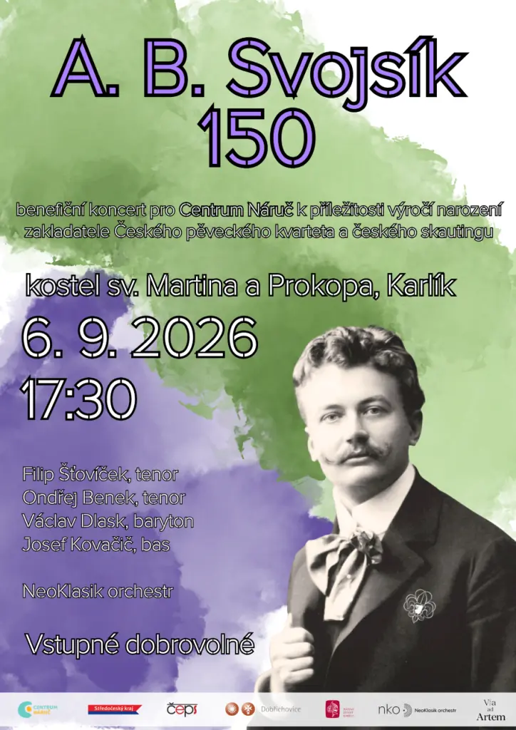 A. B. Svojsík 150 - koncert k výročí narození zakladatele českého skautingu a Českého pěveckého kvarteta — Zámek Dobřichopvice, Dobřichovice