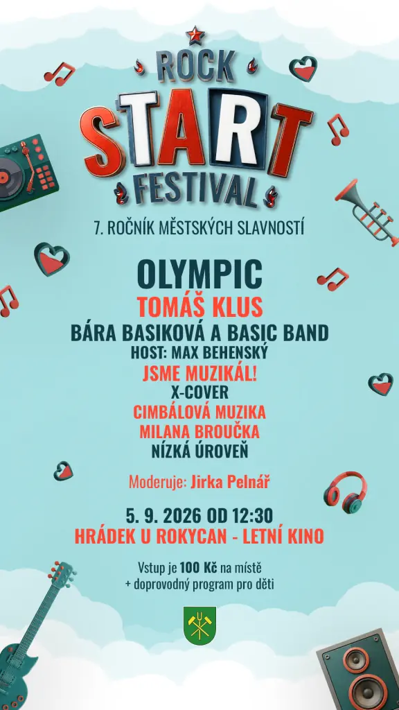 Městské slavnosti/Rock start festival — Kulturní dům Hrádek u Rokycan, Hrádek