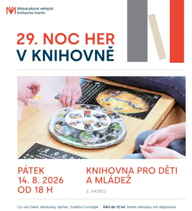29. Noc her v knihovně