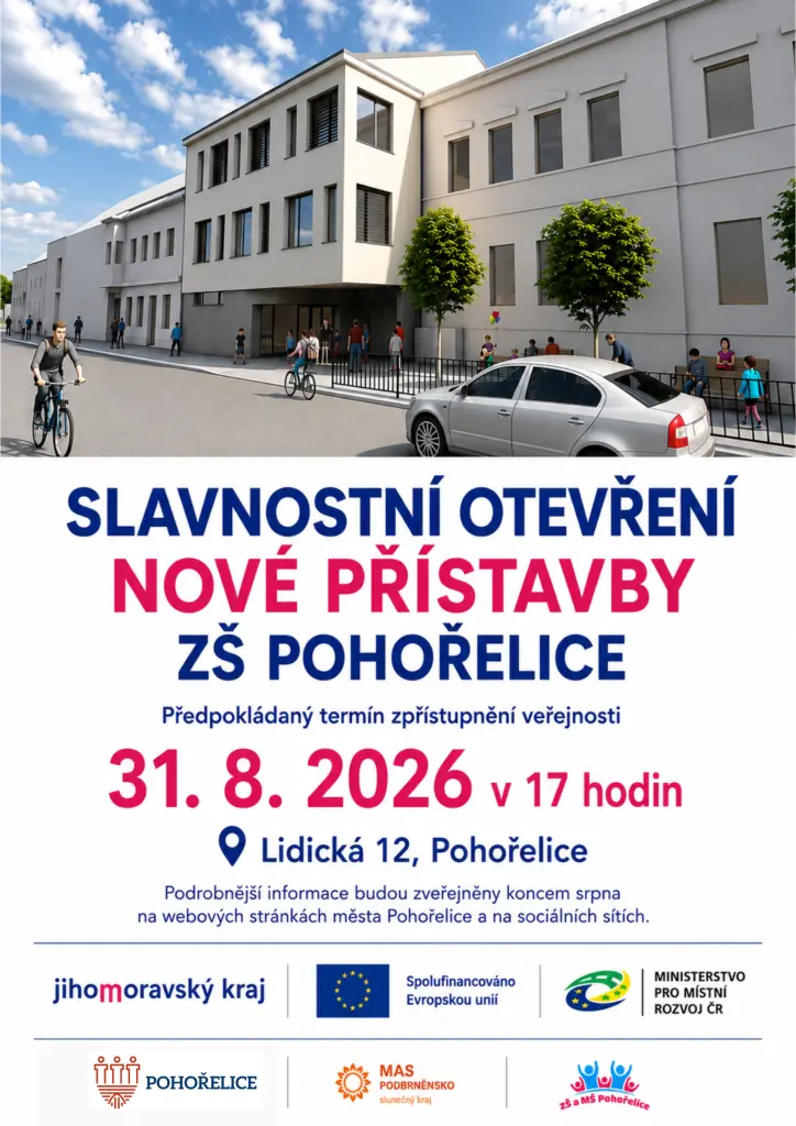 Ceremonial Opening of New School Extension in Pohořelice — Kino, Pohořelice