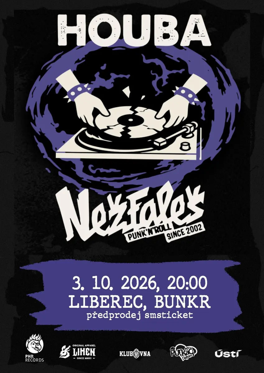 Houba/Nežfaleš 2026 - LIBEREC — Bunkr Music Club, Reichenberg