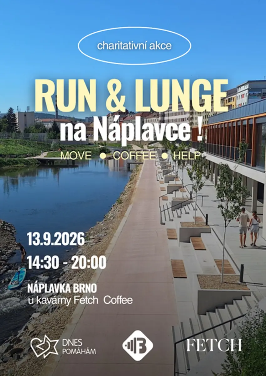 RUN & LUNGE na náplavce — Rullerovo nábřeží - brněnská náplavka, Brno