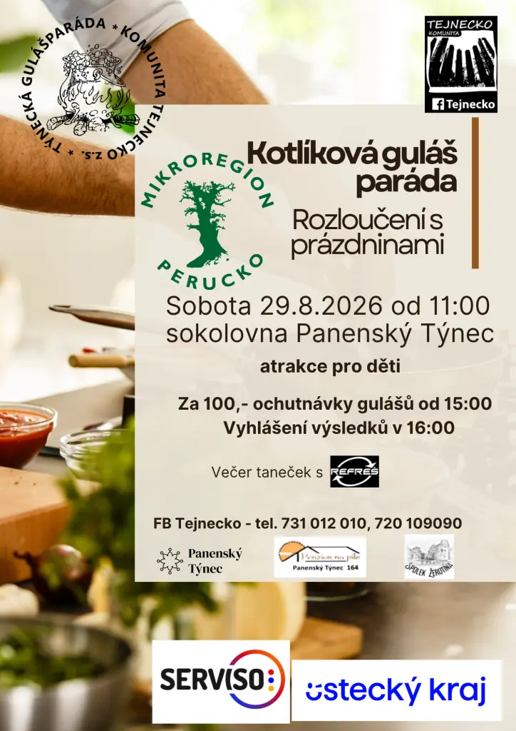 Kotlíková gulášparáda a rozloučení s prázdninami — Areál nedostavěného chrámu, Panenský Týnec