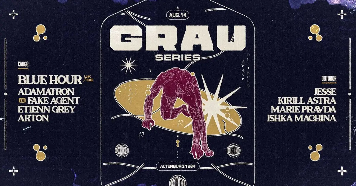 Grau Series: [Indoor/Outdoor] with Blue Hour (UK/DE), Adamatron b2b Fake Agent, Marie Pravda + more — Altenburg 1964, Prague