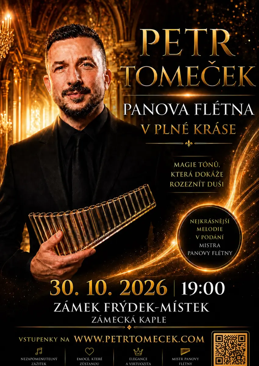 Petr Tomeček / Panova flétna v plné kráse — Zámecká kaple, Muzeum Beskyd, Frýdek-Místek