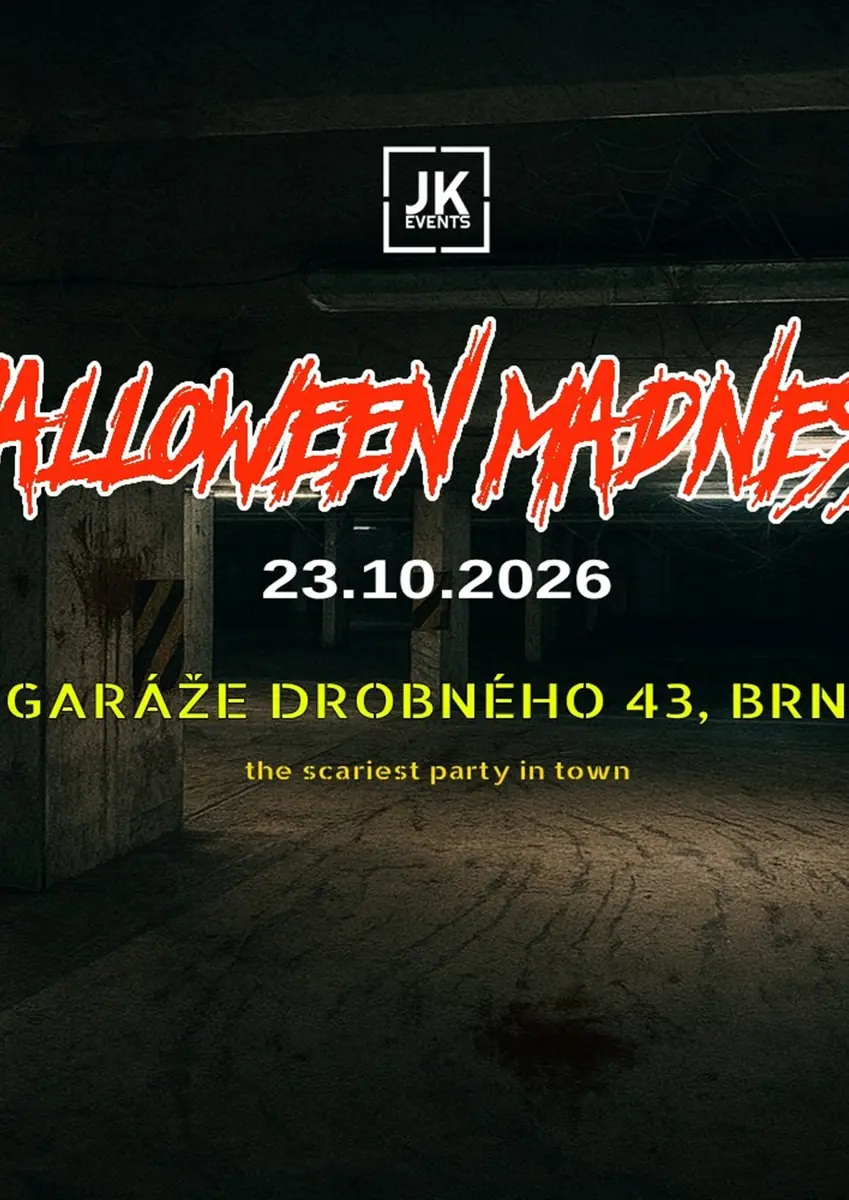 Halloween Madness 2026 — Garáže Drobného, Brno