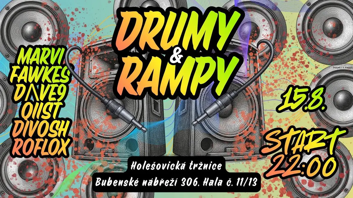 DRUMY & RAMPY — Holešovická tržnice, Prague