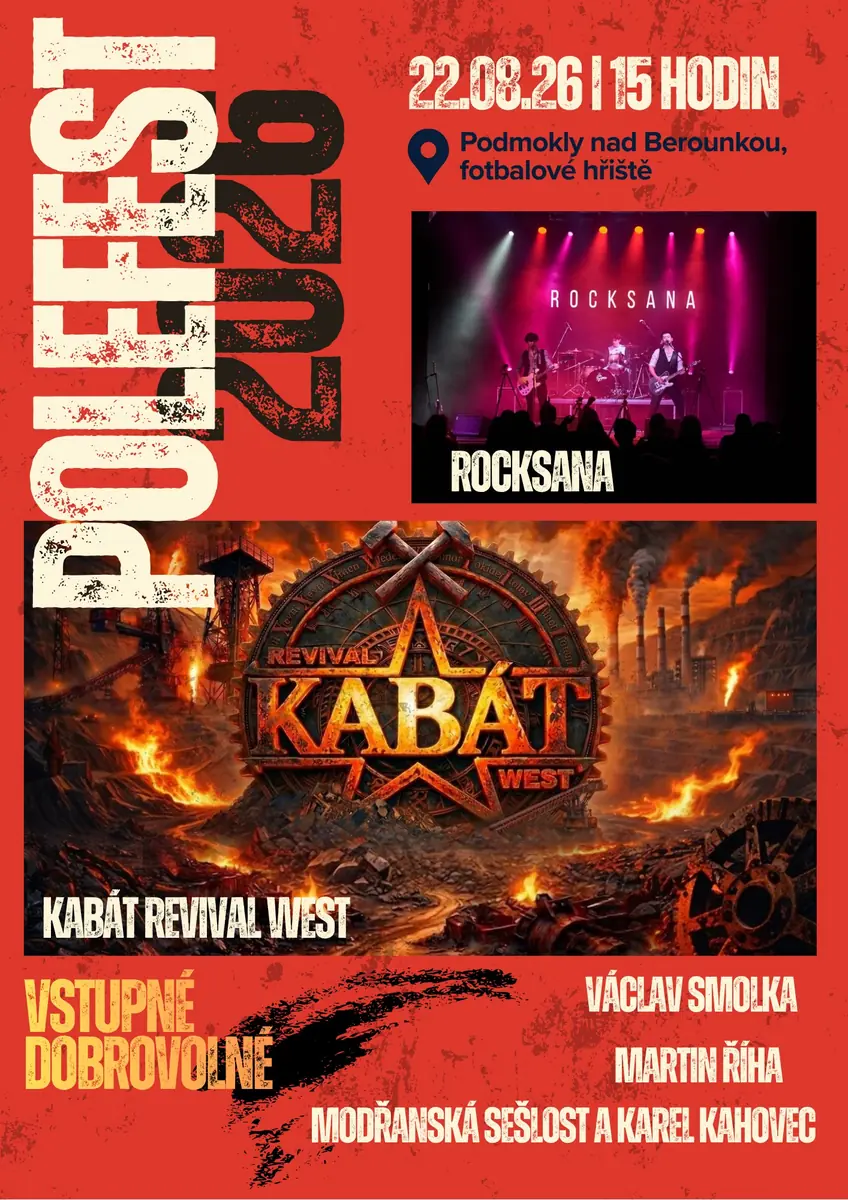 Polefest 2026 — fotbalové hřiště, Rokycany