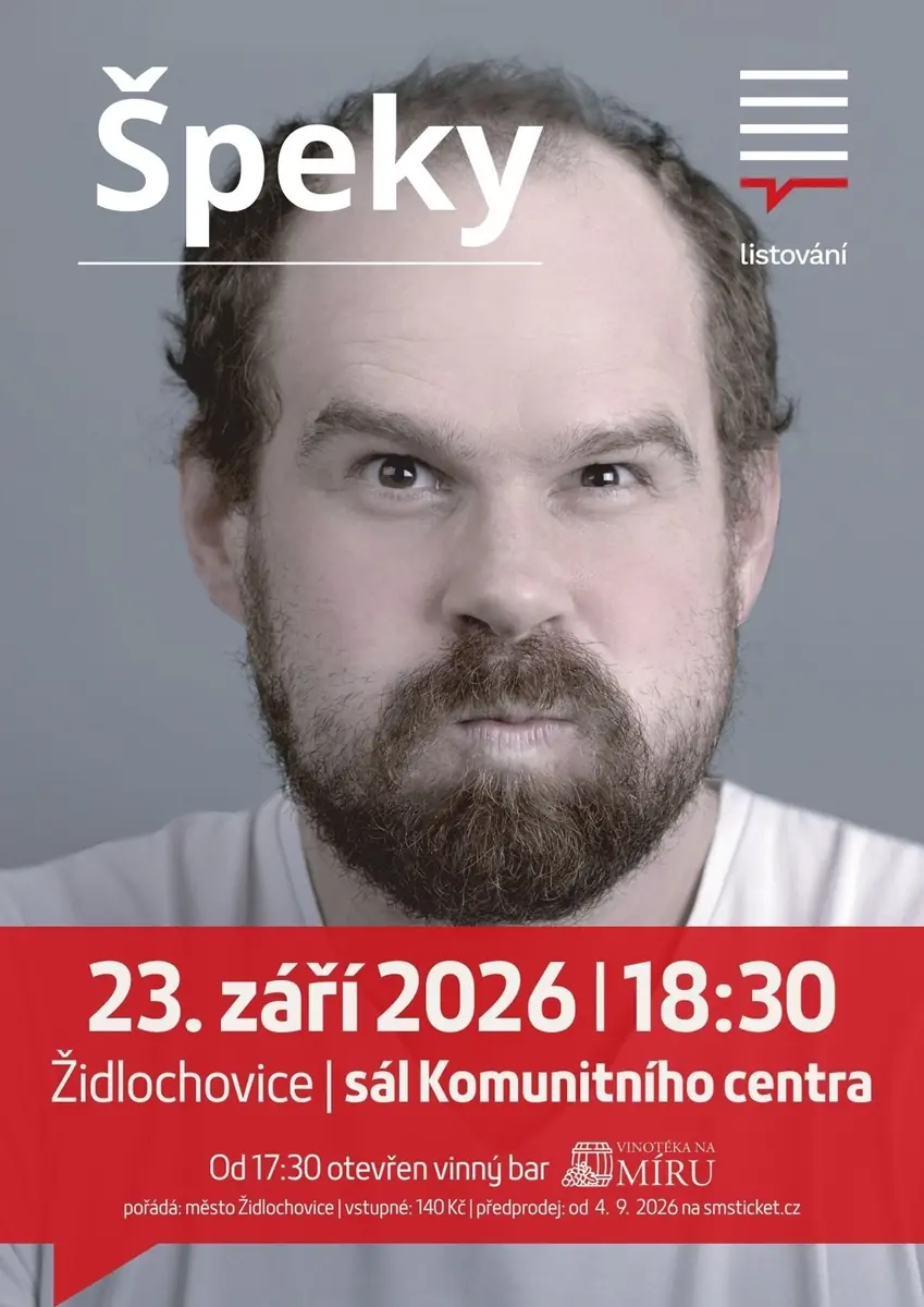 LiStOVáNí.cz: ŠPEKY — Komunitní centrum, Židlochovice