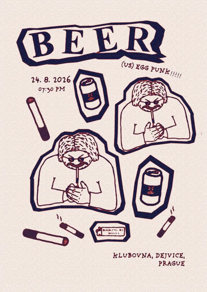 BEER (US) + CHROM — Klubovna, Prag