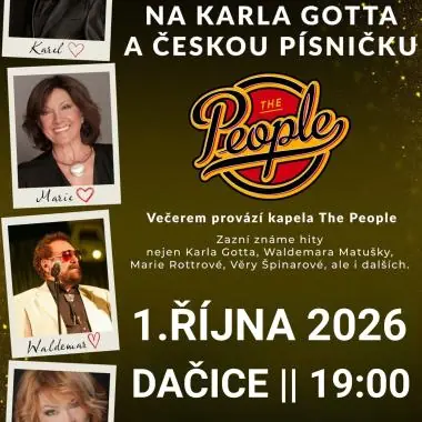 Vzpomínka na Karla Gotta a českou písničku — KD Beseda, Dačice