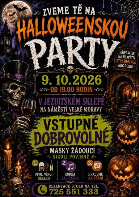 Halloween Party Jezuitský sklep — SKC u Uherského Hradiště, Staré Město