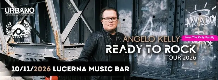 Анджело Келлі (з The Kelly Family) & Band "READY TO ROCK" Tour 2026 — Lucerna Music Bar, Прага