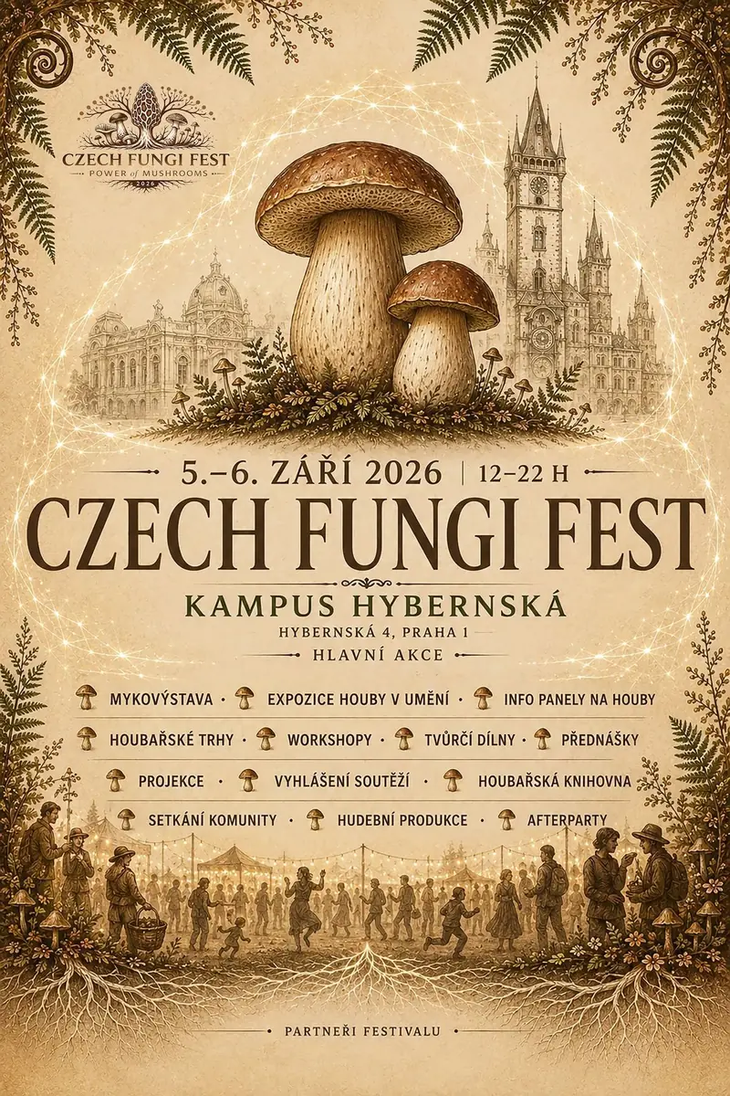 CZECH FUNGI FEST 2026 — Kampus Hybernská, Praha