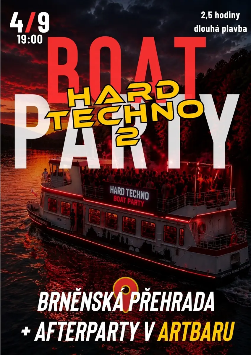 Boat Party x Брненська дамба x Hard Techno edition vol. 2 — Брненська дамба, Брно