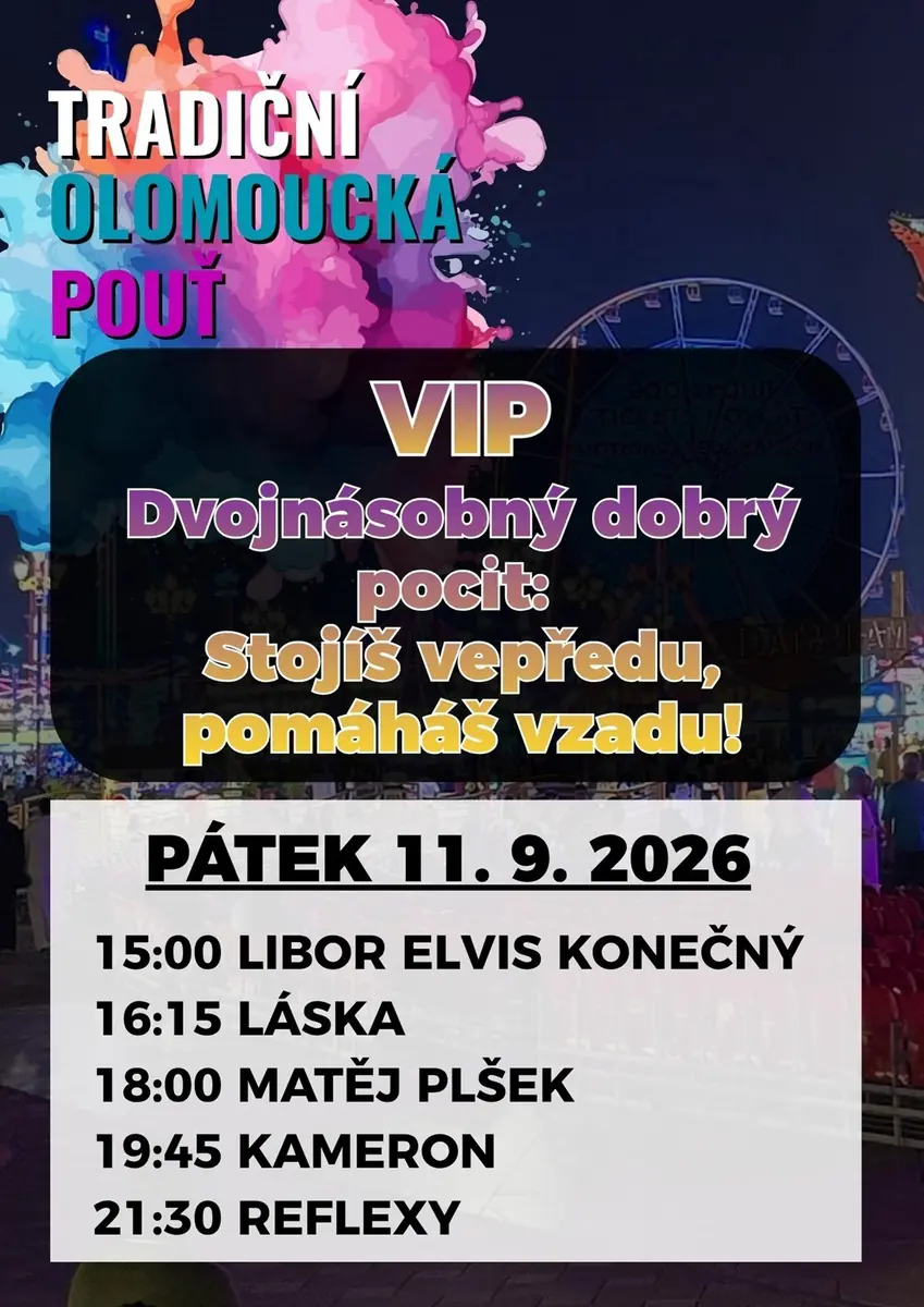 Traditionelles Olomoucer Fest - VIP-Ticket 11. September 2026 — Tržnice, Olmütz