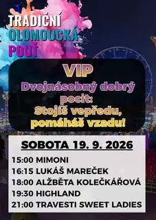 Traditionelles Olomoucer Fest - VIP-Ticket 19. September 2026