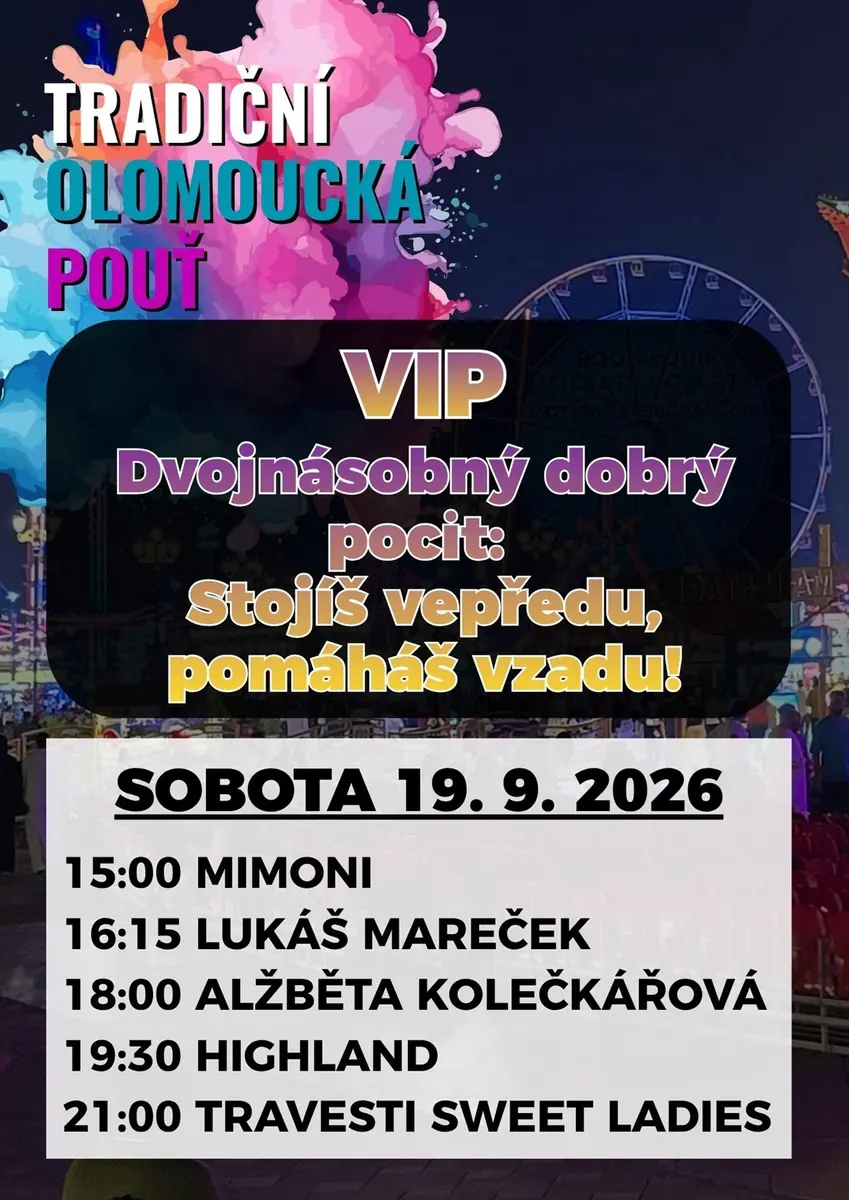 Traditionelles Olomoucer Fest - VIP-Ticket 19. September 2026 — Tržnice, Olmütz