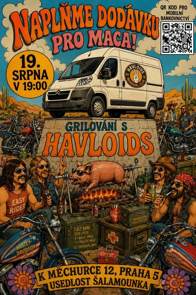 Grillen mit Havloids — Harley-Davidson Praha, Prag