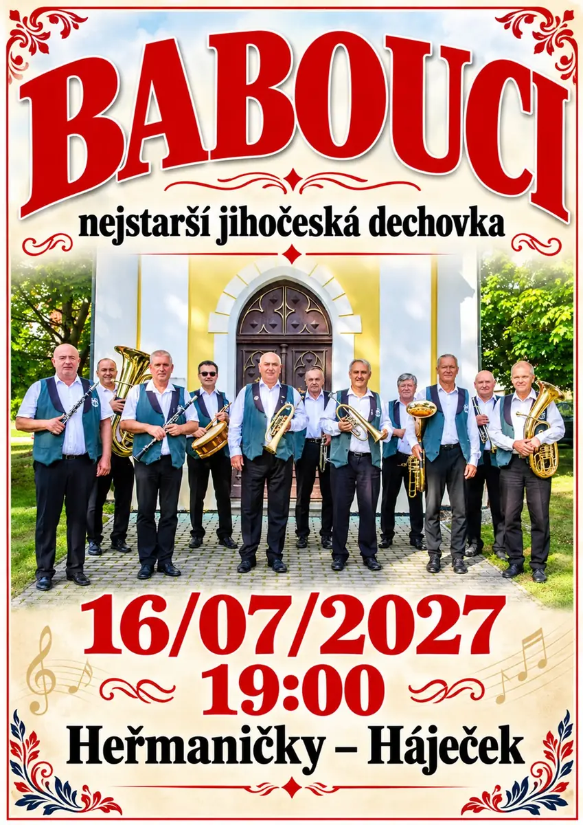 Babouci - the Oldest South Bohemian Brass Band at Háječku — Háječek - Summer Parquet, Heřmaničky