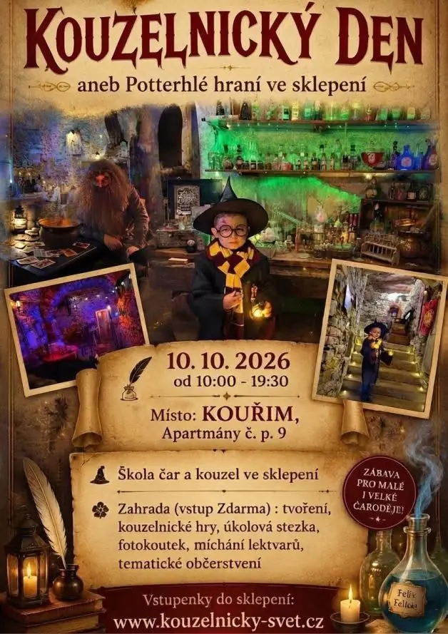 KOUZELNICKÝ DEN aneb Potterhlé hraní ve sklepení — Praha
