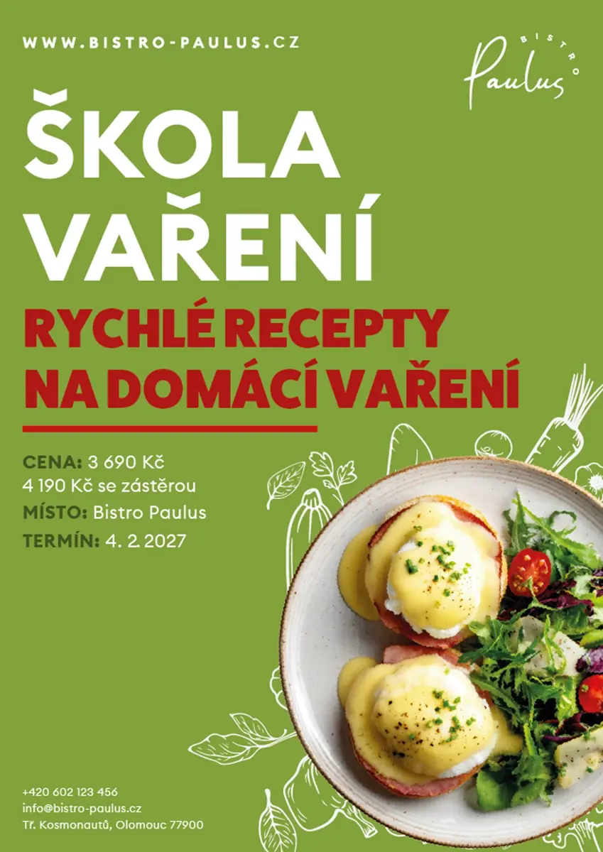 Cooking School with Roman Paulus - Quick Recipes — Bistro Paulus, Olomouc