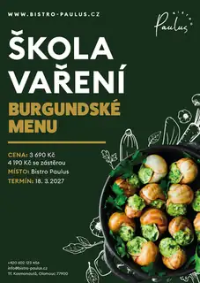 Cooking School with Roman Paulus - Burgundy Menu