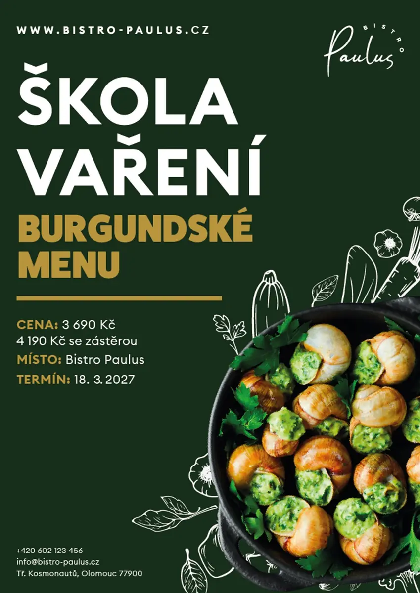 Kochschule mit Roman Paulus - Burgunder Menü — Bistro Paulus, Olmütz