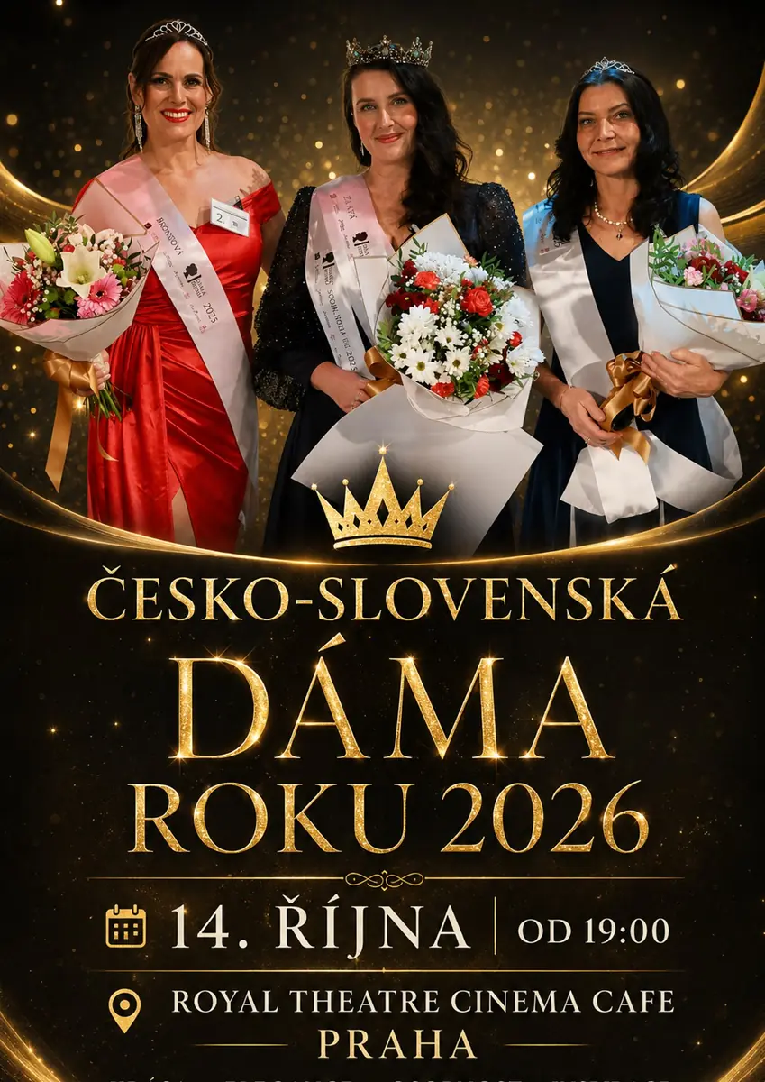 ČESKO-SLOVENSKÁ DÁMA ROKU 2026 — Royal Theatre Cinema Cafe, Praha