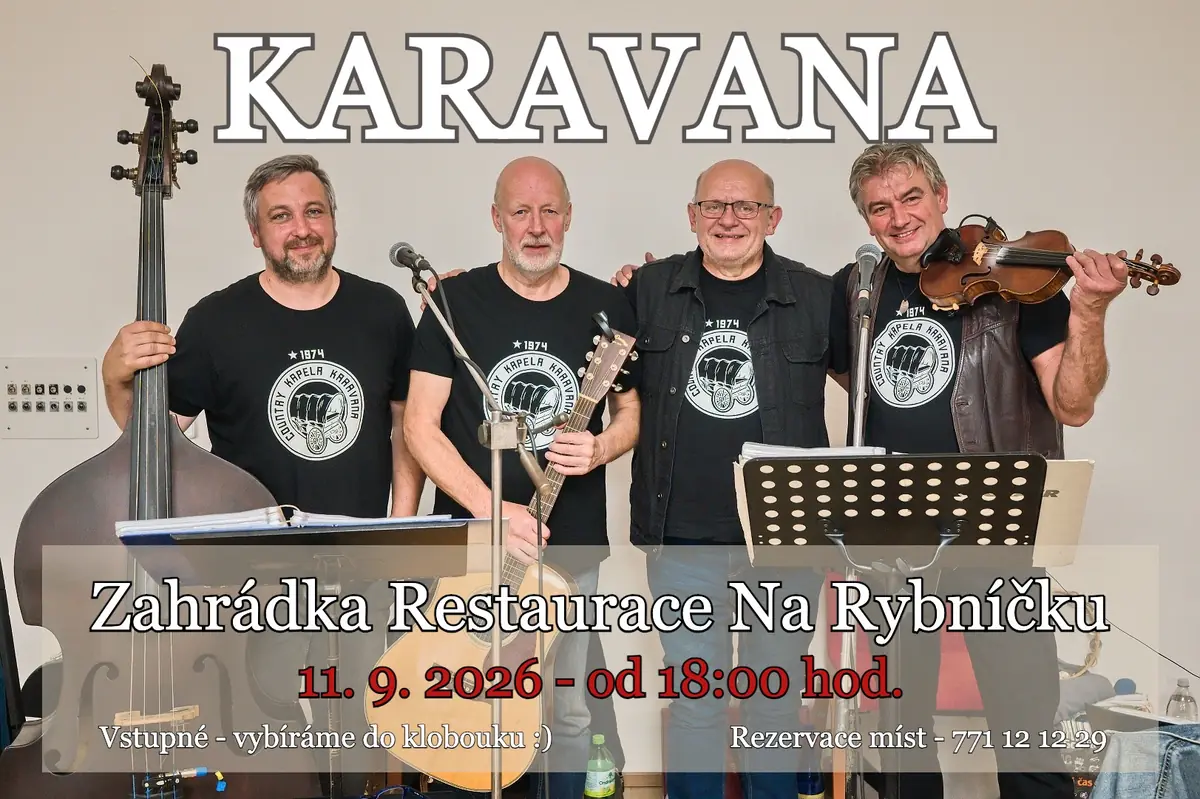 Country-группа KARAVANA и чудесный вечер на Рыбничку — Культурный дом На Рыбничку, Опава