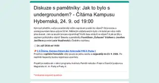 Jak to bylo s undergroundem? | Diskuze s pamětníky