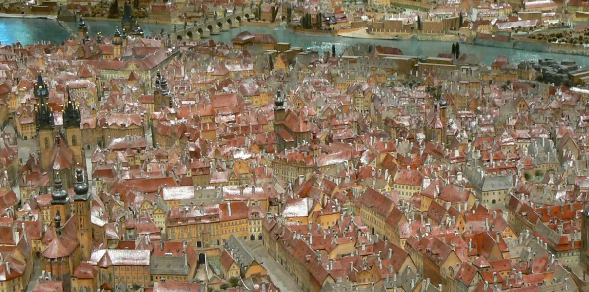 Langweils Modell von Prag — Klementinum, Prag