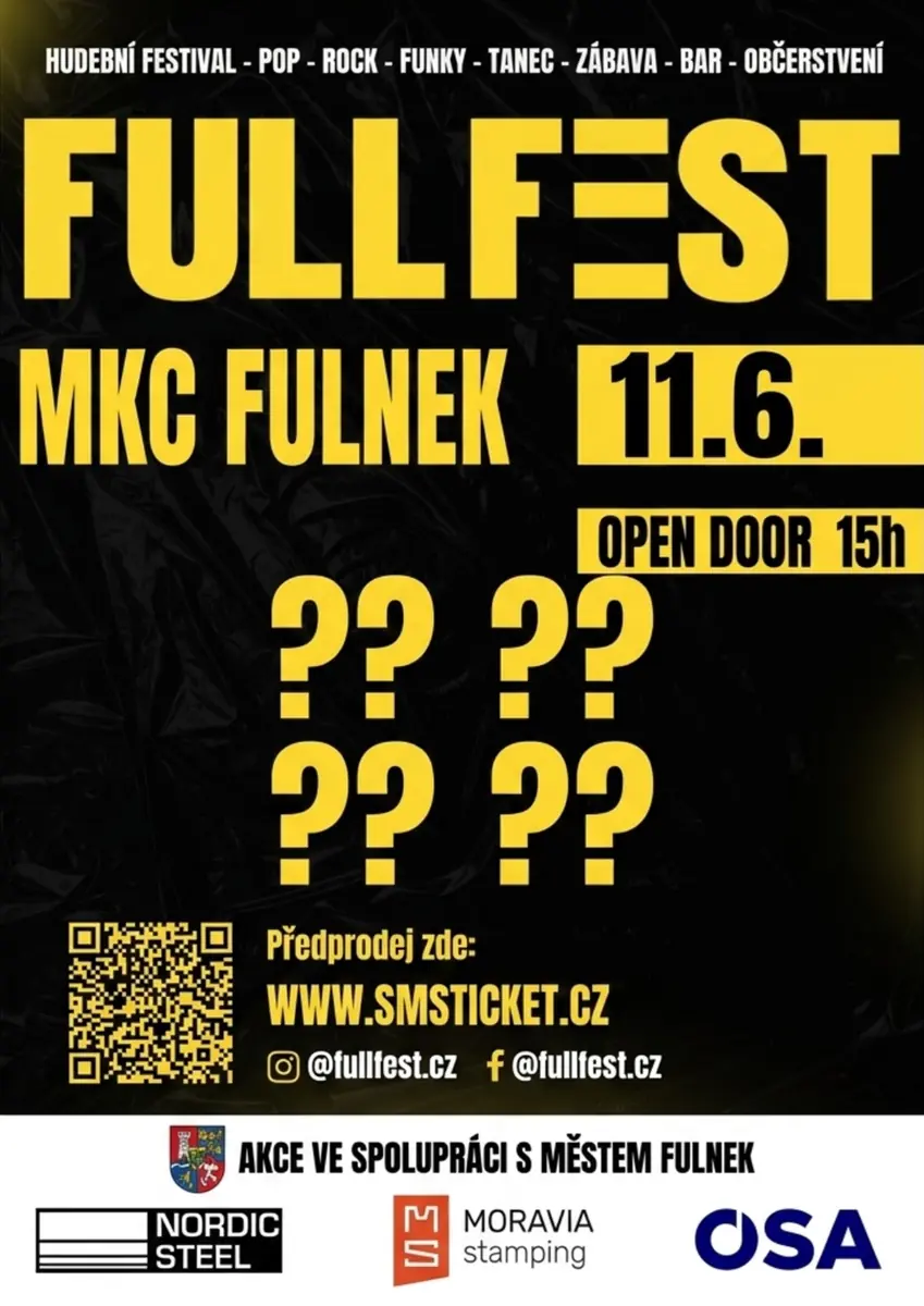 FULLFEST 2027 — Městské kulturní centrum, Fulnek