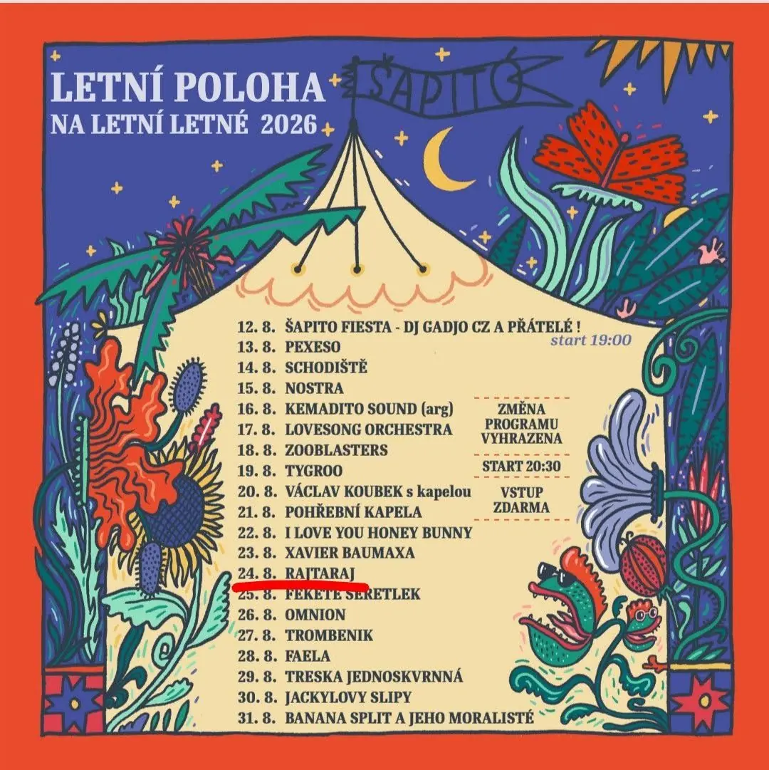 Rajtaraj Concert - LETNÍ LETNÁ 2026 — LETNÍ LETNÁ, Prague