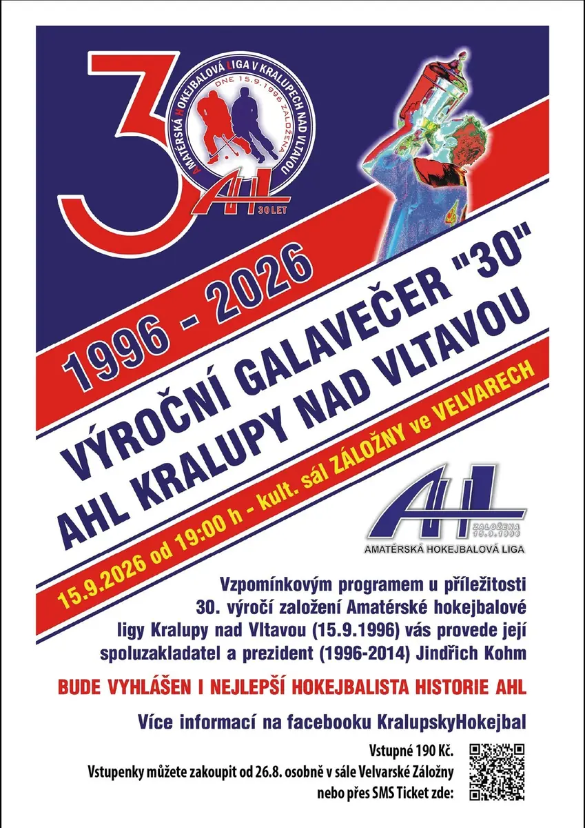AHL Kralupy nad Vltavou Gala Evening — Velvarská Záložna, Velvary