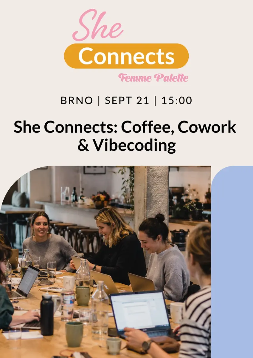 She Connects: Coffee, Cowork & Vibecoding — Coffee Trail Lidická, Brno