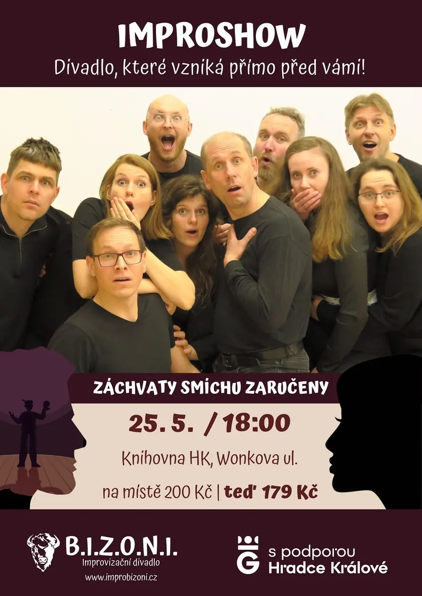 B.I.Z.O.N.I. / BIZONI - Impro-Comedyshow — Stadtbibliothek Gradec Králové, Königgrätz