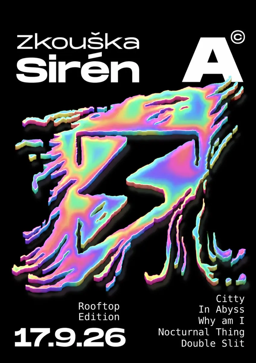 Zkouška sirén 47 rooftop edition — národní zemědělské muzeum praha, Praha
