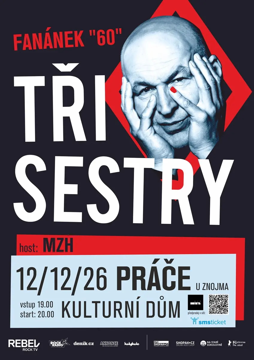Tři sestry: Fanánek 60 Tour — KD Práče, Práče