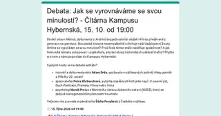 Jak se vyrovnáváme se svou minulostí? | Debata
