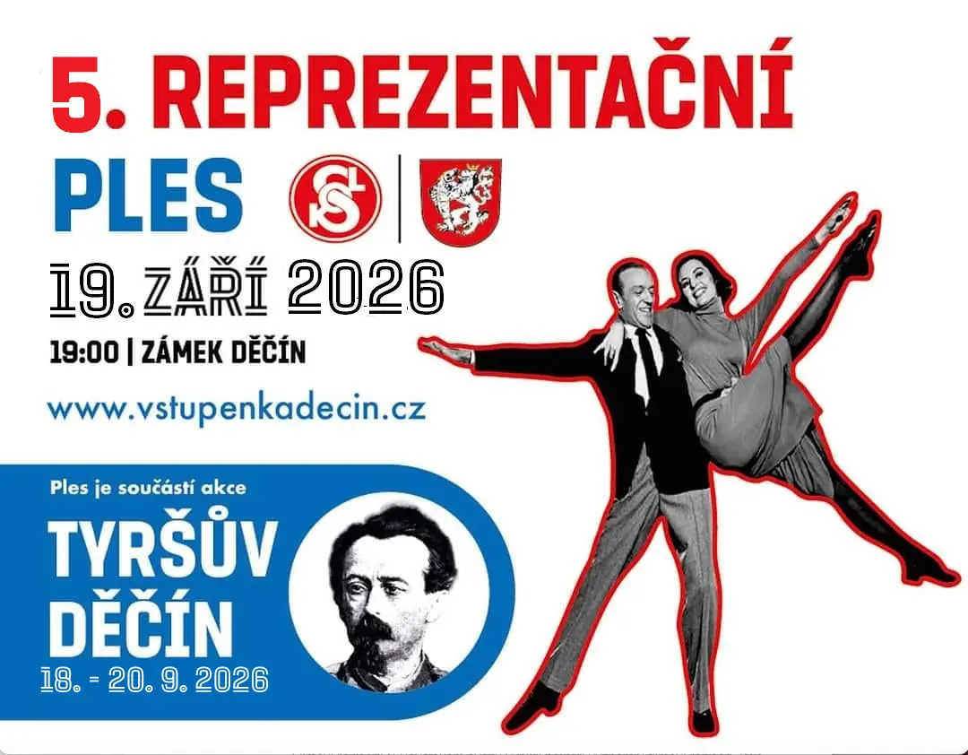 Представницький бал Тиршова Děčín | 19.9.2026 — Палац Дечин, Дечин