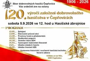 120 років добровільної пожежної охорони в Чепровицах — Kulturní dům, Чепжовиці