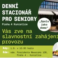 Slavnostní otevření stacionáře pro seniory dne 1.9. ! — Zámecký park Kunratice, Praha