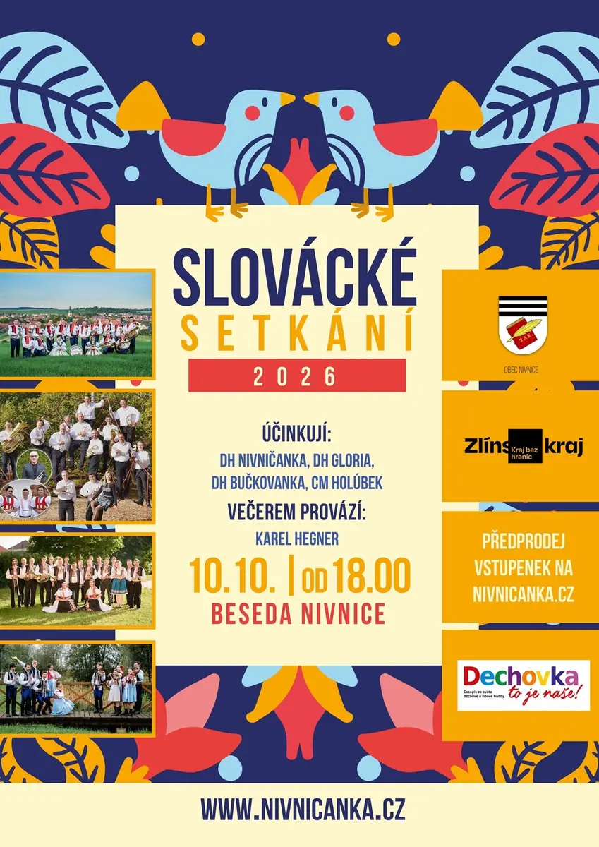 Moravian Gathering 2026 — Společenský dům Beseda, Nivnice