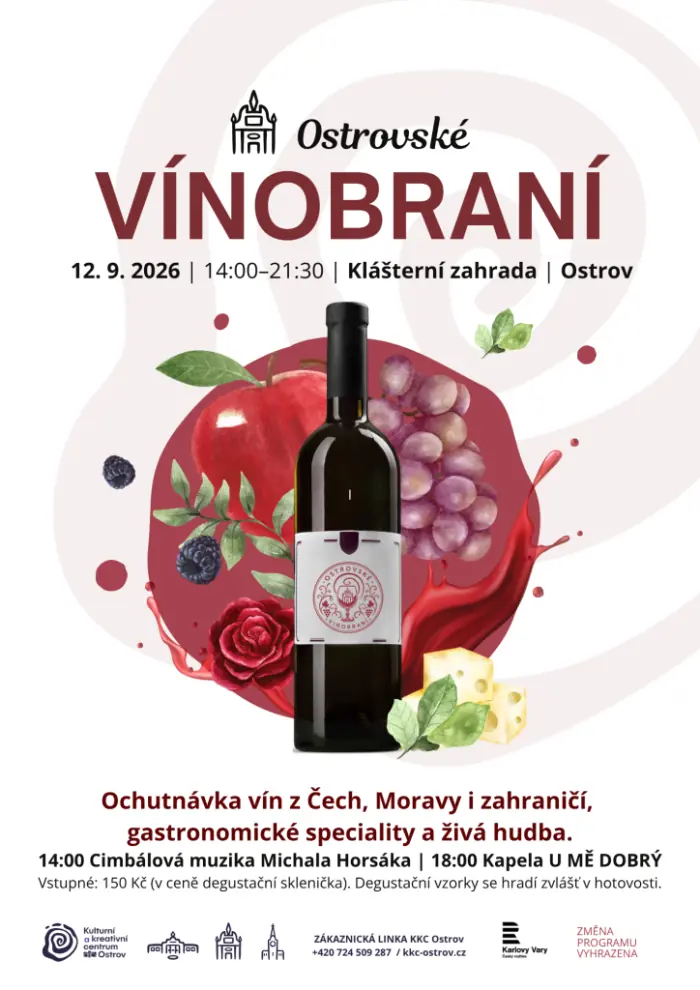 OSTROVSKÉ VINOBRANÍ 2026 — Město Ostrov, Ostrov
