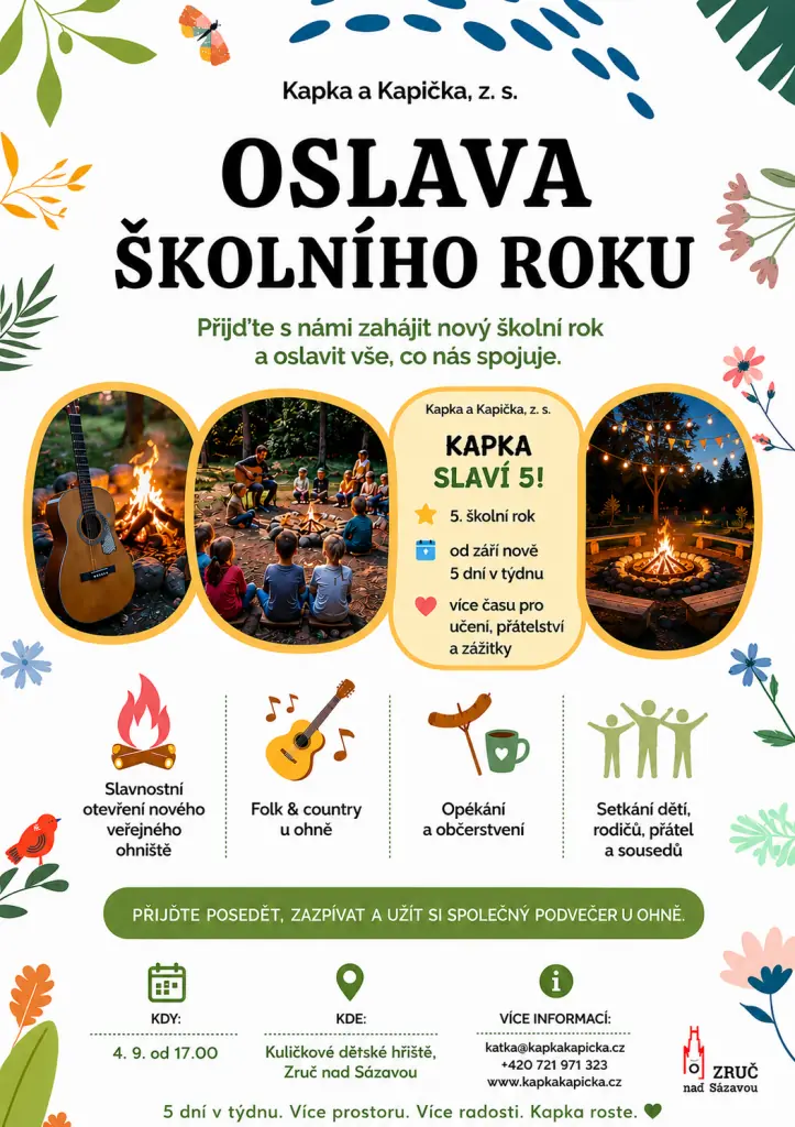 School Year Celebration at the Bonfire - 4.9.2026 — Zručský Dvůr, Zruč nad Sázavou