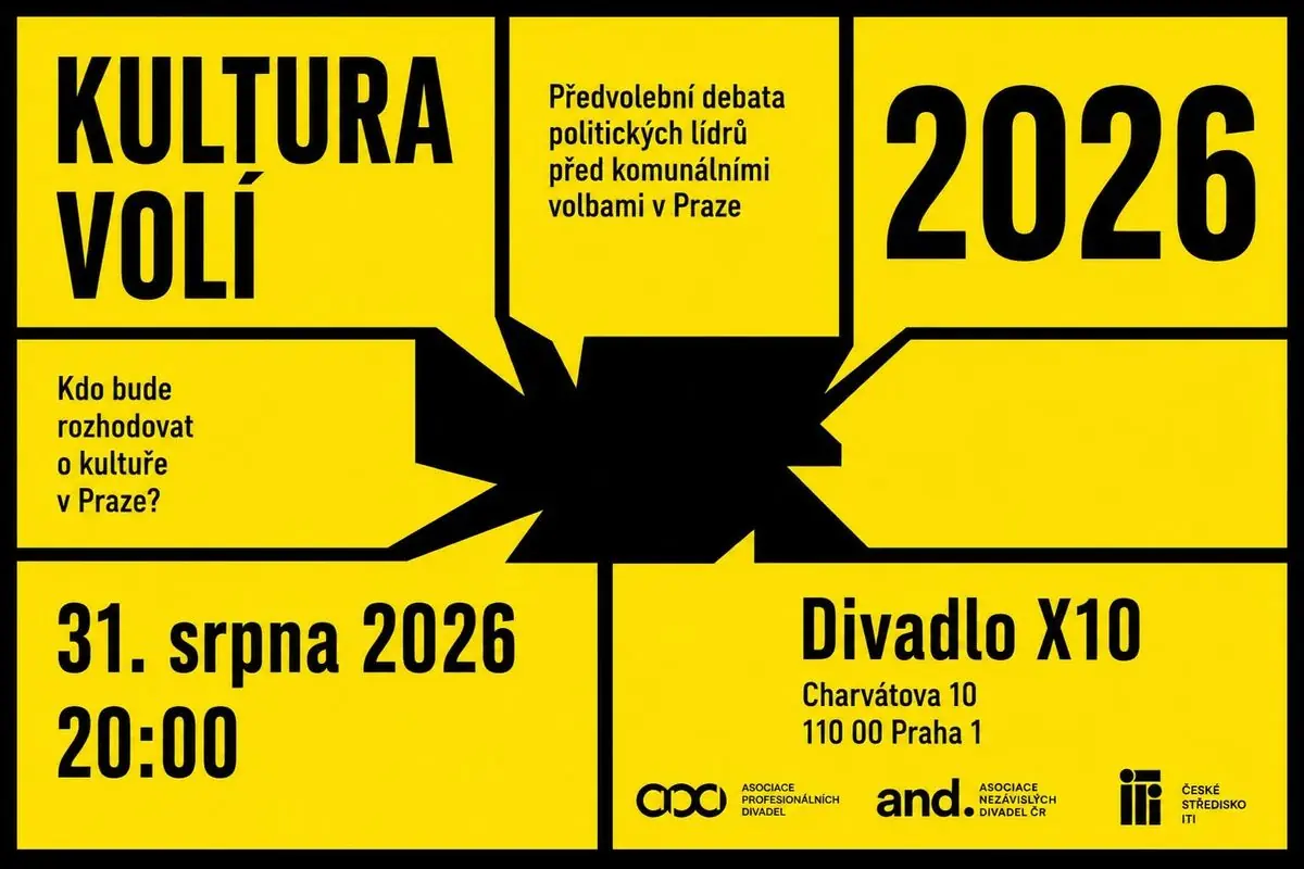 Культура голосує 2026 - передвиборчі дебати перед муніципальними виборами в Празі — Театр X10, Прага